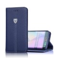 Xundo Kreditkarte Leder Etui Galaxy S7 Blau