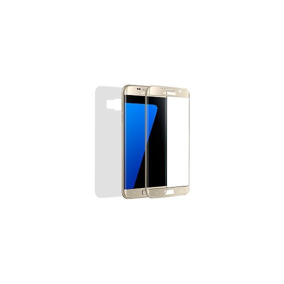 Panzerglas Fullcover Galaxy S7 EDGE Gold