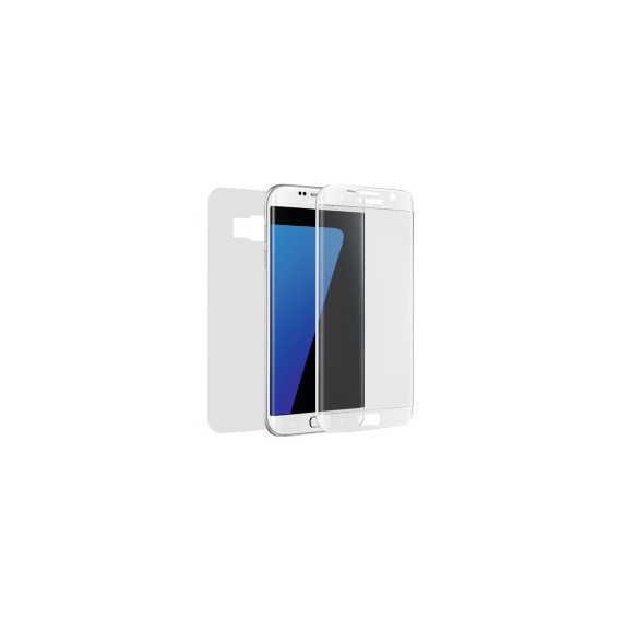Panzerglas Fullcover Galaxy S7 EDGE Weiss
