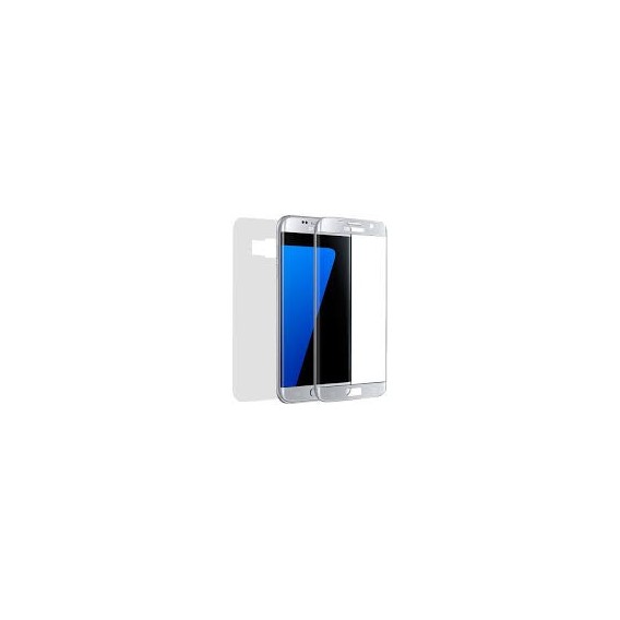 Panzerglas Fullcover Galaxy S7 EDGE Silber
