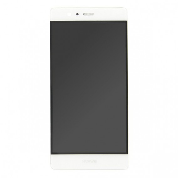 Huawei Ascend P9 LCD Display Touchscreen mit Rahmen Weiss