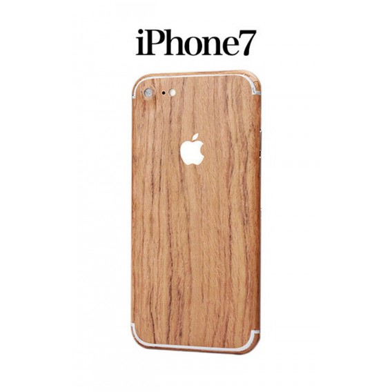 iPhone 7 Holz Aufkleber Folie Sticker Skin Hellbraun