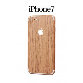 iPhone 7 Holz Aufkleber Folie Sticker Skin Hellbraun