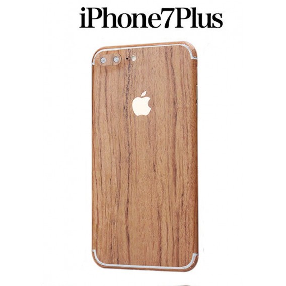 iPhone 7 Plus Holz Aufkleber Folie Sticker Skin Hellbraun