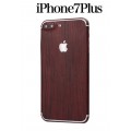 iPhone 7 Plus Holz Aufkleber Folie Sticker Skin Dunkelbraun
