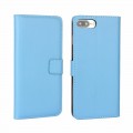 Leder Book Wallet Etui iPhone 7 Plus Blau
