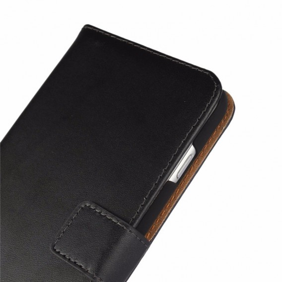 Leder Book Wallet Etui iPhone 7 Plus Grün