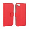 Leder Book Wallet Etui  iPhone SE 2020 / 8 / 7 Rot