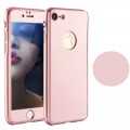 Rosa 360° Full Cover Case iPhone Se 2020 / 7 / 8 und Panzerglas