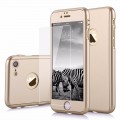 Gold 360° Full Cover Case iPhone Se 2020 / 7 / 8 und Panzerglas