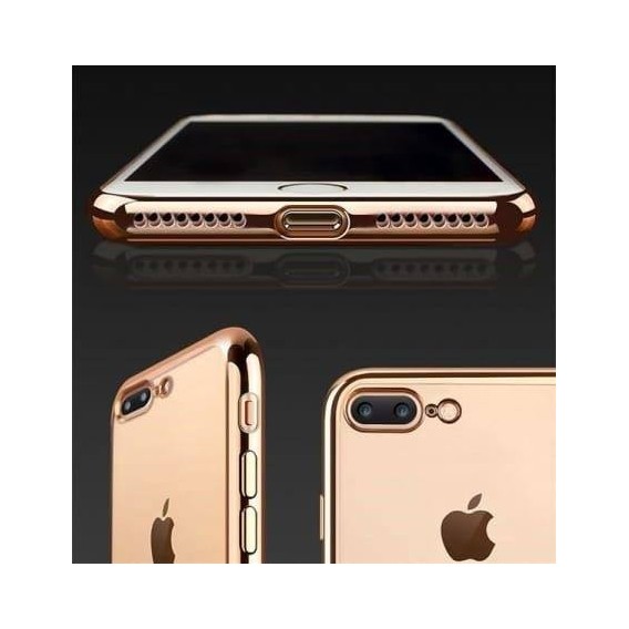 Gold Transparent Silikon Case iPhone 7