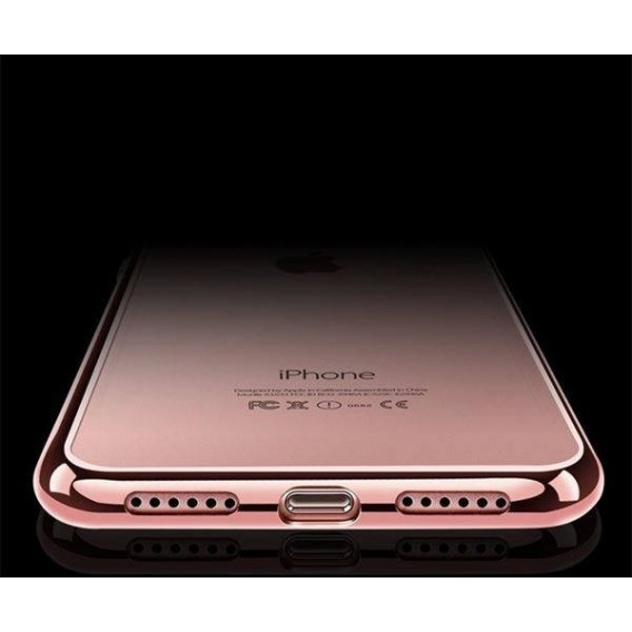 Rosegold Silikon Transparent Case iPhone 7