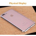 Silber Silikon Transparent Case iPhone 7