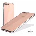 Silber Silikon Transparent Case iPhone 7 Plus