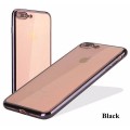 Schwarz Silikon Transparent Case iPhone 7 Plus