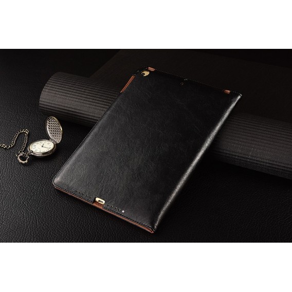 Luxus Leder Smart Case iPad Mini 1 / 2 / 3 Schwarz