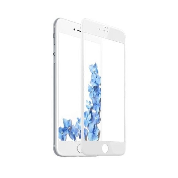 Baseus Fullcover Tempered Glas iPhone 7 Weiss