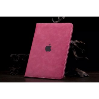 Luxus leder smart case ipad Air Pink