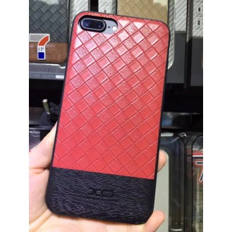 Leder Hülle Case für Apple iPhone 7 Plus Rot