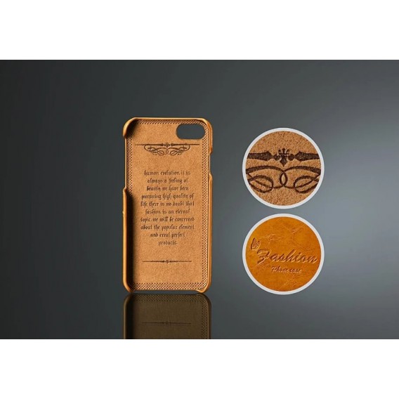 Retro Leder Hüllen Tasche iPhone 7 Braun