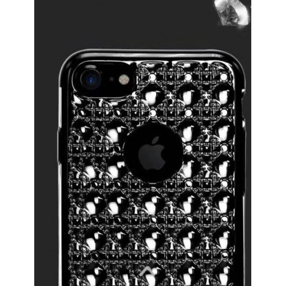 Edle Totu 3D Hülle iPhone 7 Schwarz