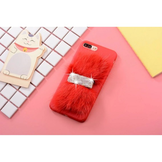 Luxus Case Bling Hülle iPhone 7 Plus Rot