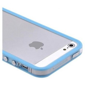 Bumper Baby Blau Transparent Schutz Hülle iPhone 5 / 5S