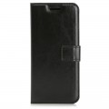 Schwarz Leder Tasche Etui Galaxy S8 Plus
