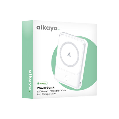Alkaya. MagSafe Slim Powerbank „Thor“ 3-in-1 – 5.000 mAh, 65W, 15W Wireless - Phonebazaar