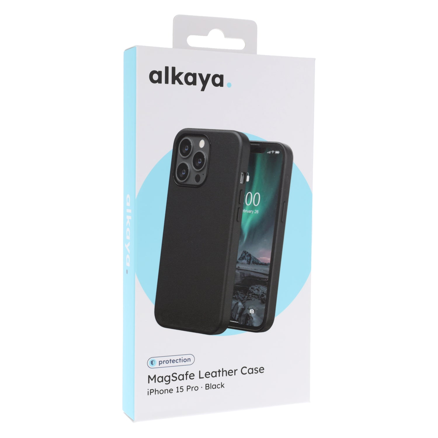 iPhone 15 Pro Alkaya. Leather Case LUCID – MagSafe Kompatible Leder Handyhülle - Phonebazaar