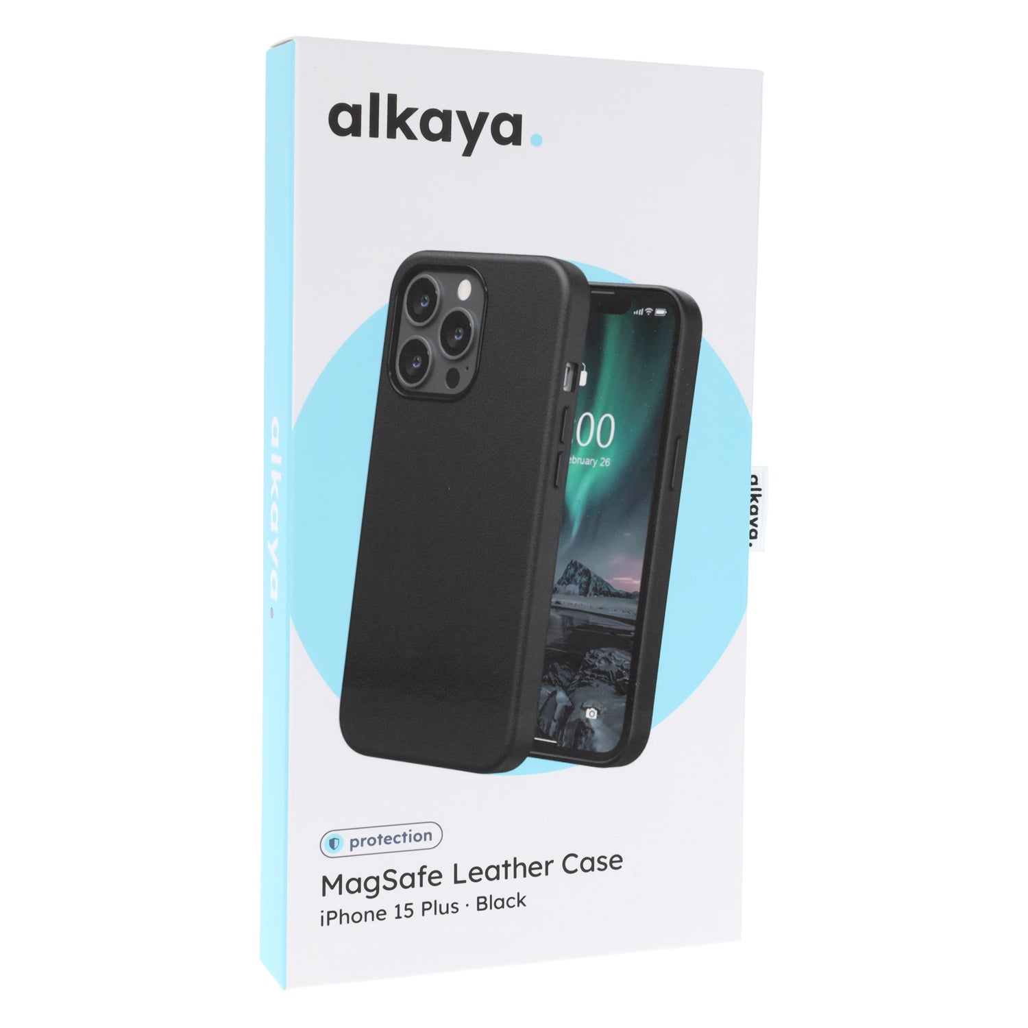 iPhone 15 Plus Alkaya Leather Case LUCID – MagSafe Kompatible Leder Handyhülle - Phonebazaar