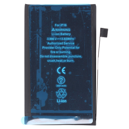 OEM iPhone 16 Li-Ion Akku (3561 mAh)