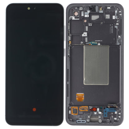 Samsung Galaxy S24 FE Display und Digitizer mit Rahmen Silber Service Pack