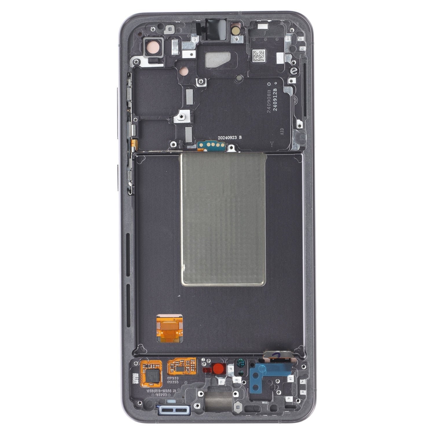 Samsung Galaxy S24 FE Display und Digitizer mit Rahmen Silber Service Pack