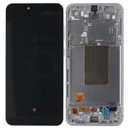 Samsung Galaxy S24 FE Display und Digitizer mit Rahmen Schwarz Service Pack