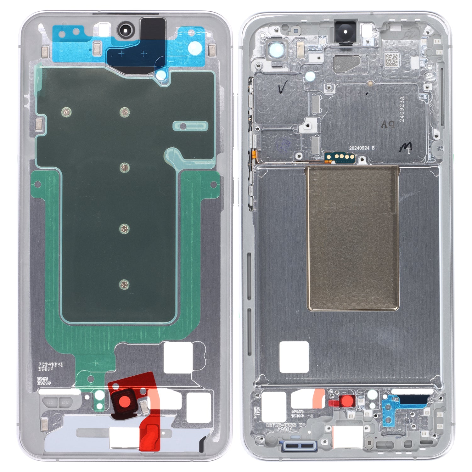 Samsung Galaxy S24 FE LCD Display Mittelrahmen, Minze / Grün / Gelb / Blau