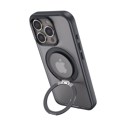 alkaya. | LUCID™ 360 FlexStand Case kompatibel mit MagSafe, Schwarz iPhone 16 Pro