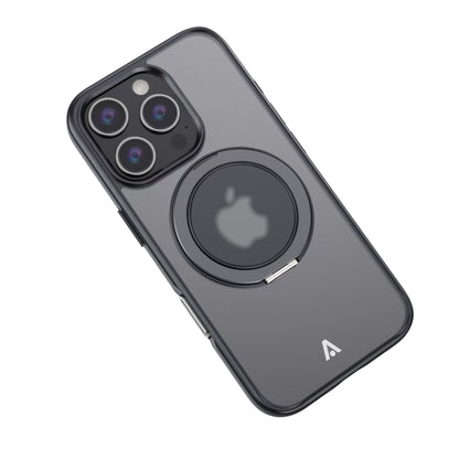 alkaya. | LUCID™ 360 FlexStand Case kompatibel mit MagSafe, Schwarz iPhone 16 Pro