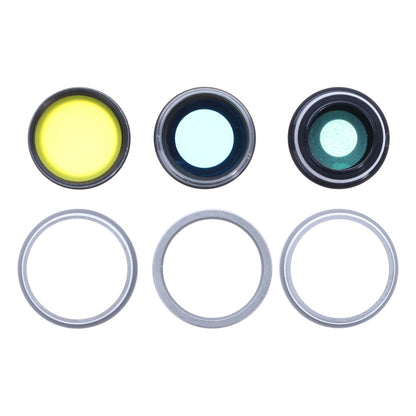 iPhone 15 Pro Max Rückkamera‑Lens glas mit Rahmen Set, Schwarz