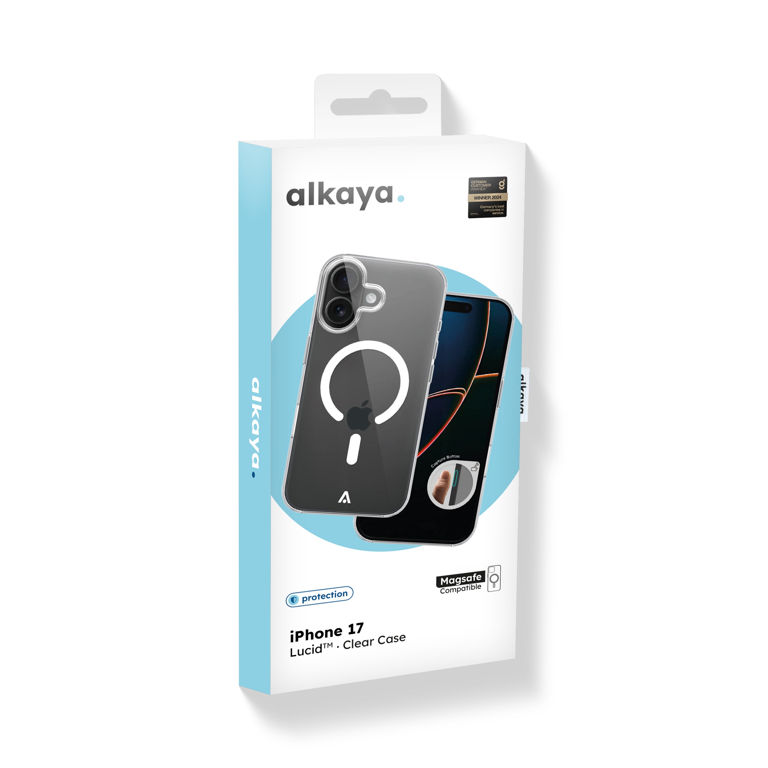 alkaya. | LUCID™ Clear Case kompatibel mit MagSafe, Transparent iPhone 17