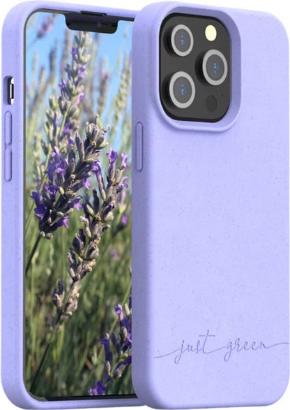Apple iPhone 14 Pro Max 100% biologisch abbaubare Handyhülle von Just Green – Lila