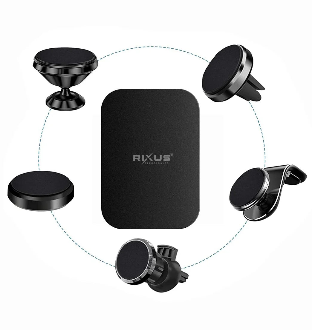 Rixus  Telefon Magnetplatten-Set (4er-Pack, Schwarz) - Phonebazaar