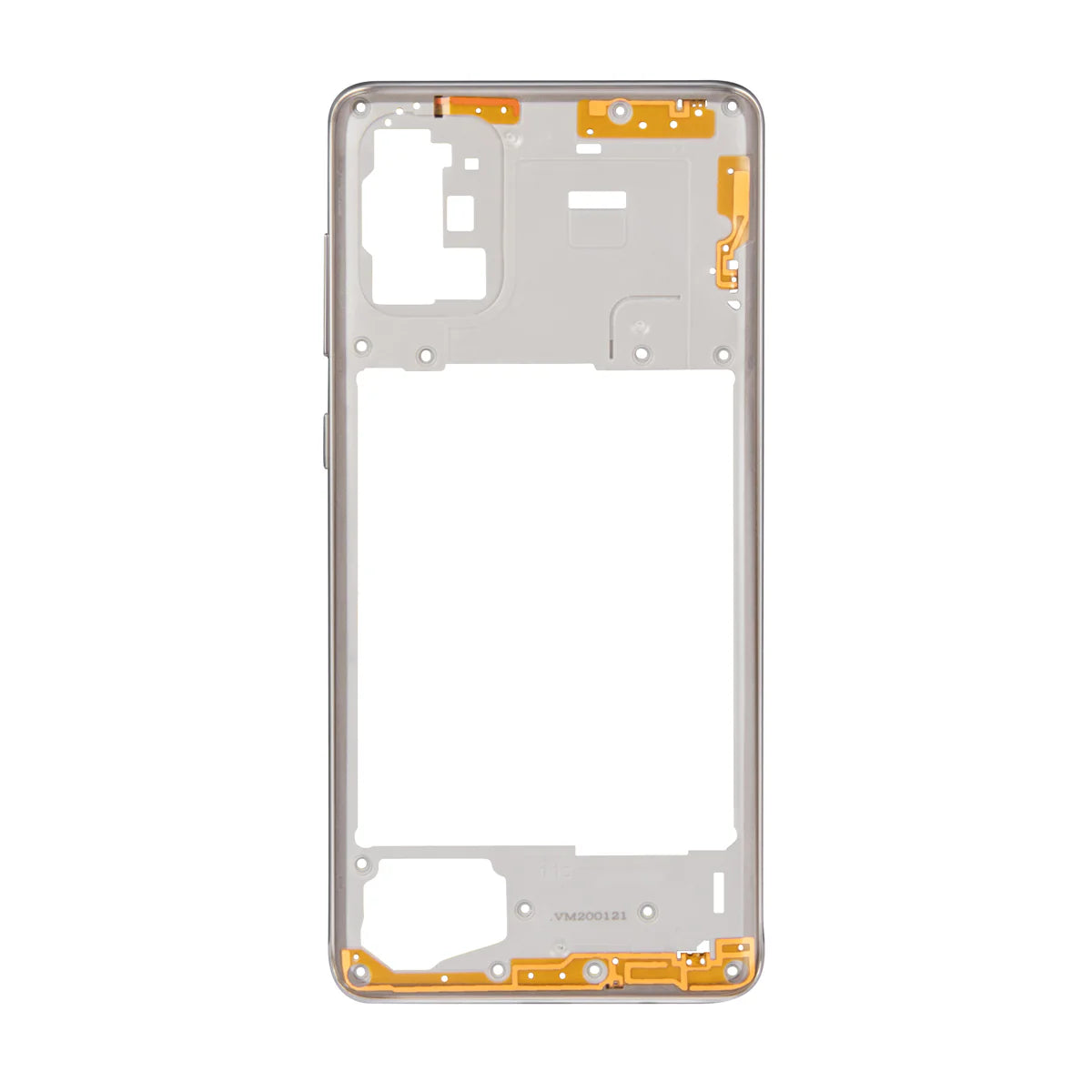 Samsung Galaxy A71  Mittelrahmen Prisma Crush Silber