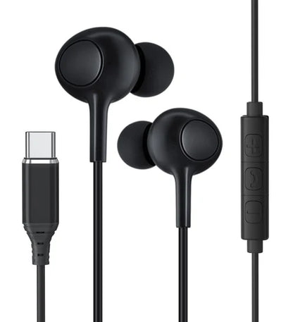 Rixus RXHD56C, USB-C Kabelgebundener Kopfhörer mit Mikrofon Schwarz