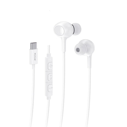 Rixus RXHD56CW, USB-C Kabelgebundener Kopfhörer mit Mikrofon Weiss