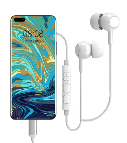 Rixus RXHD56CW, USB-C Kabelgebundener Kopfhörer mit Mikrofon Weiss