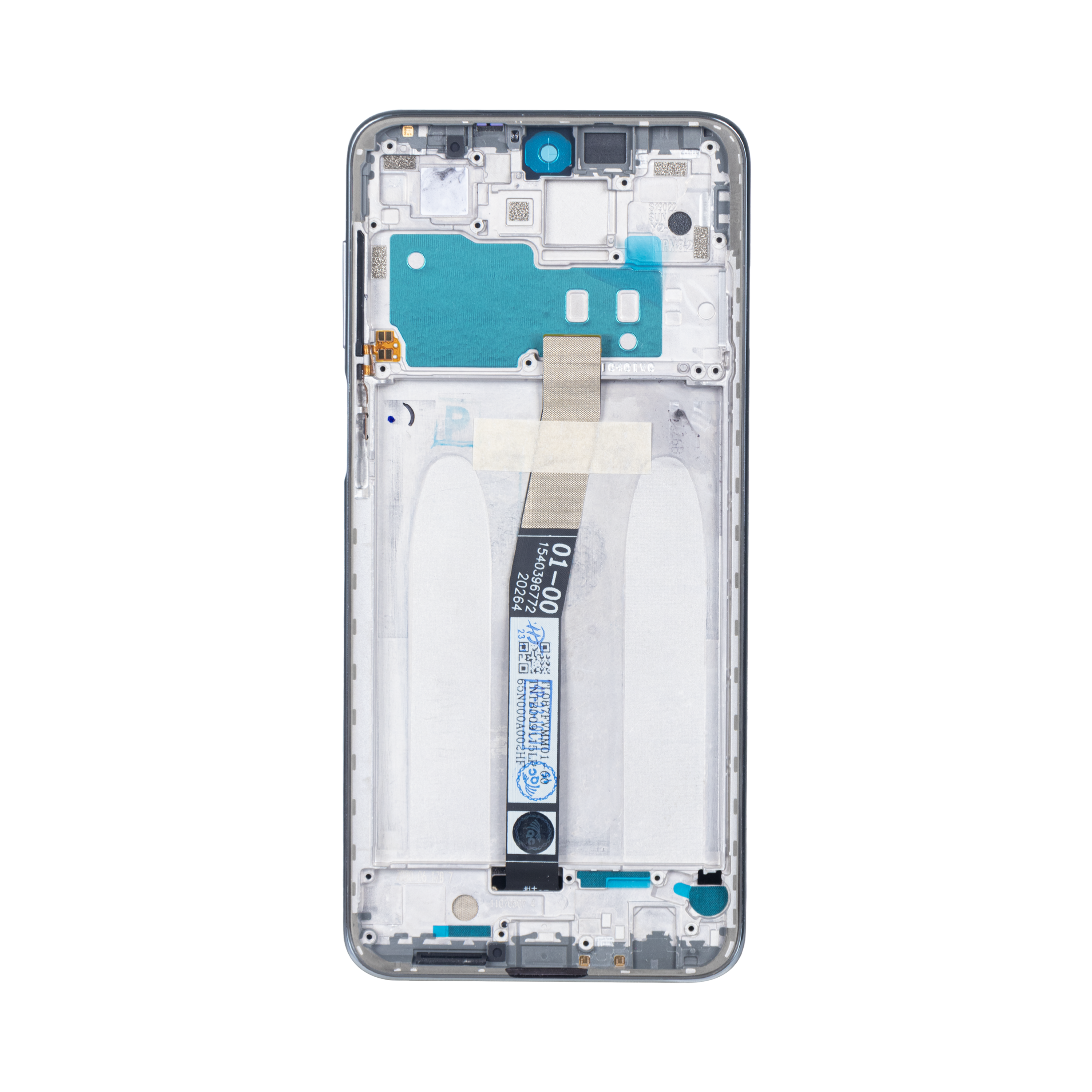 Xiaomi Redmi Note 10 Lite Display und Digitizer mit Rahmen, Gletscherweiß (OEM)