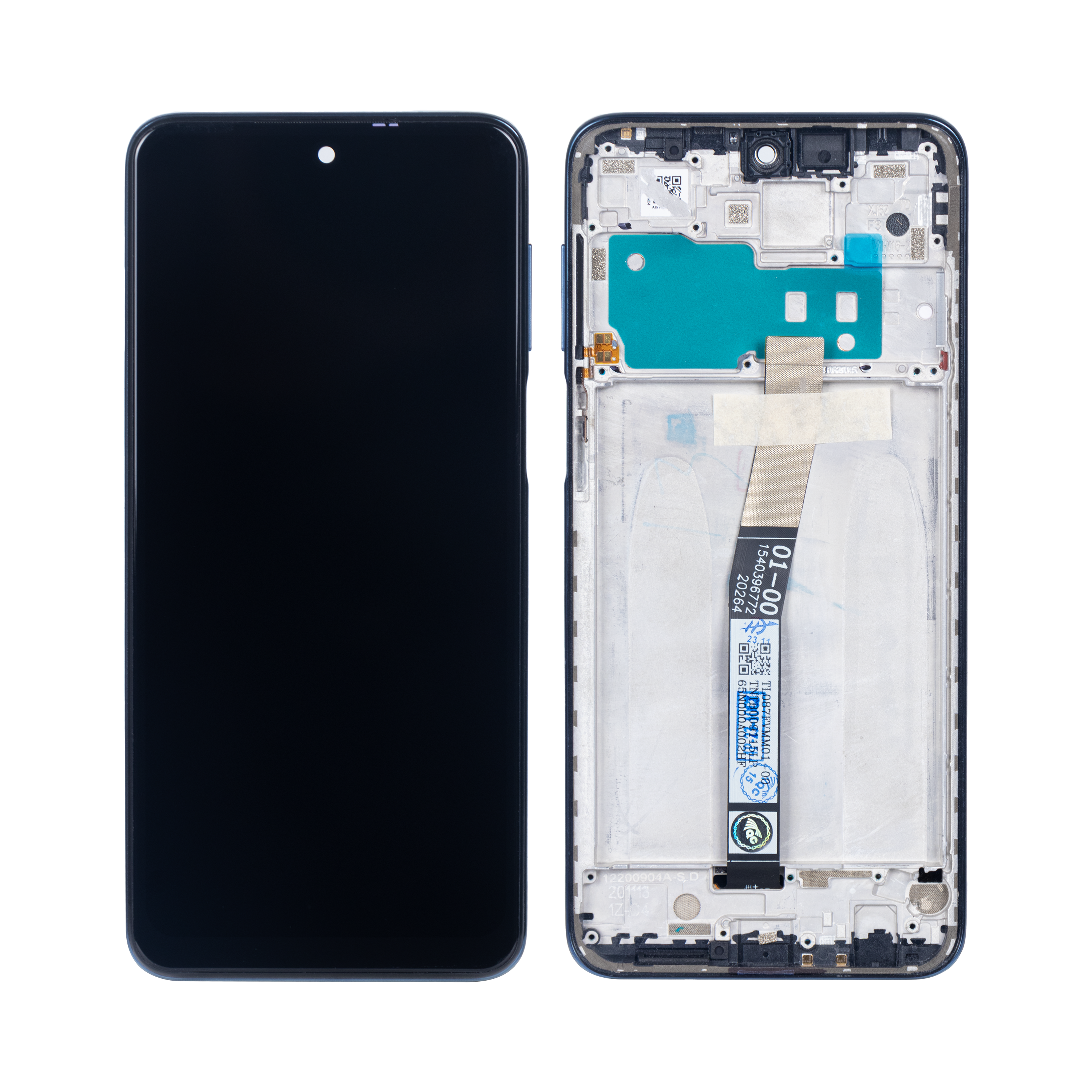 Xiaomi Redmi Note 10 Lite Display und Digitizer mit Rahmen, Interstellar Black (OEM)