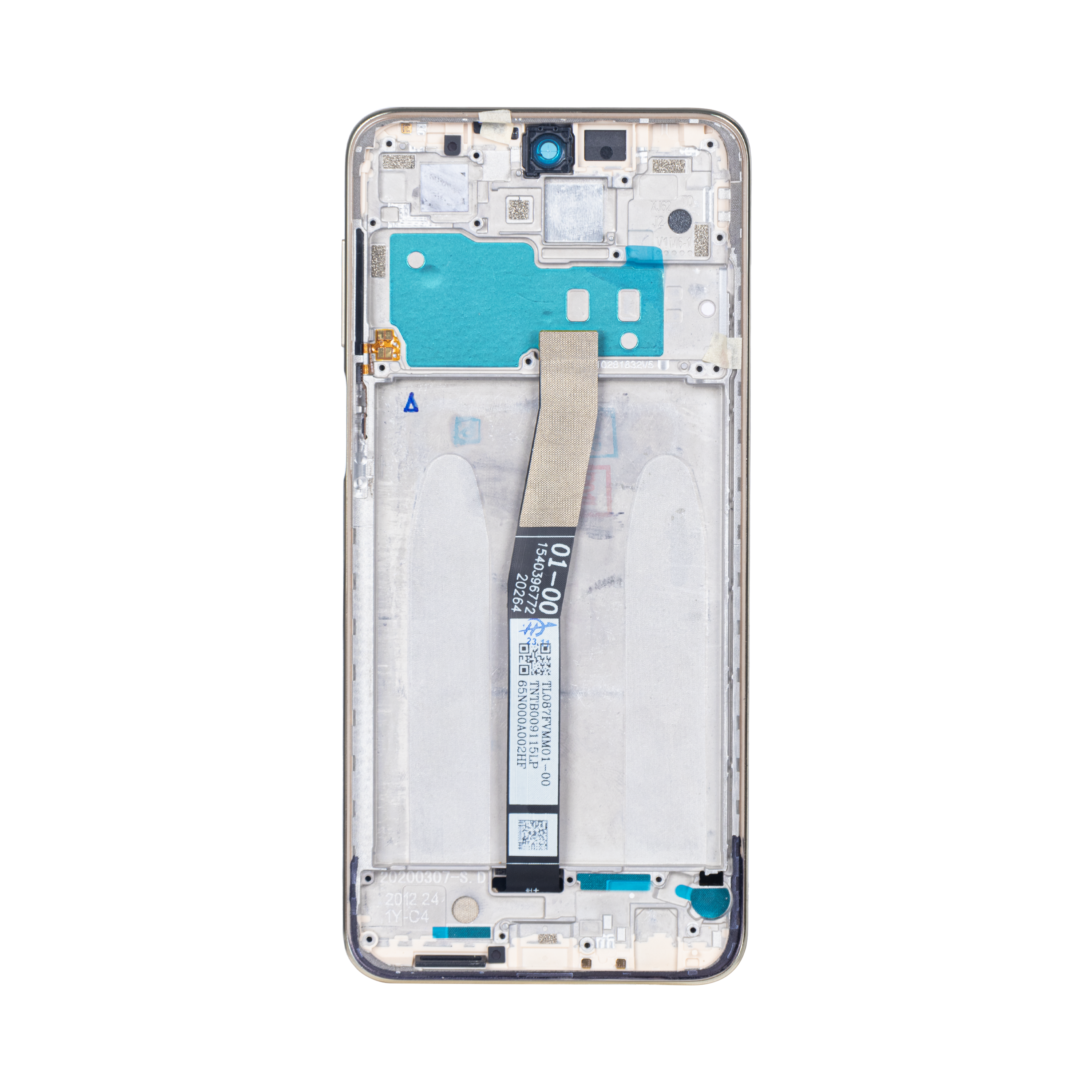 Xiaomi Redmi Note 10 Lite Display und Digitizer mit Rahmen Champagnergold OEM