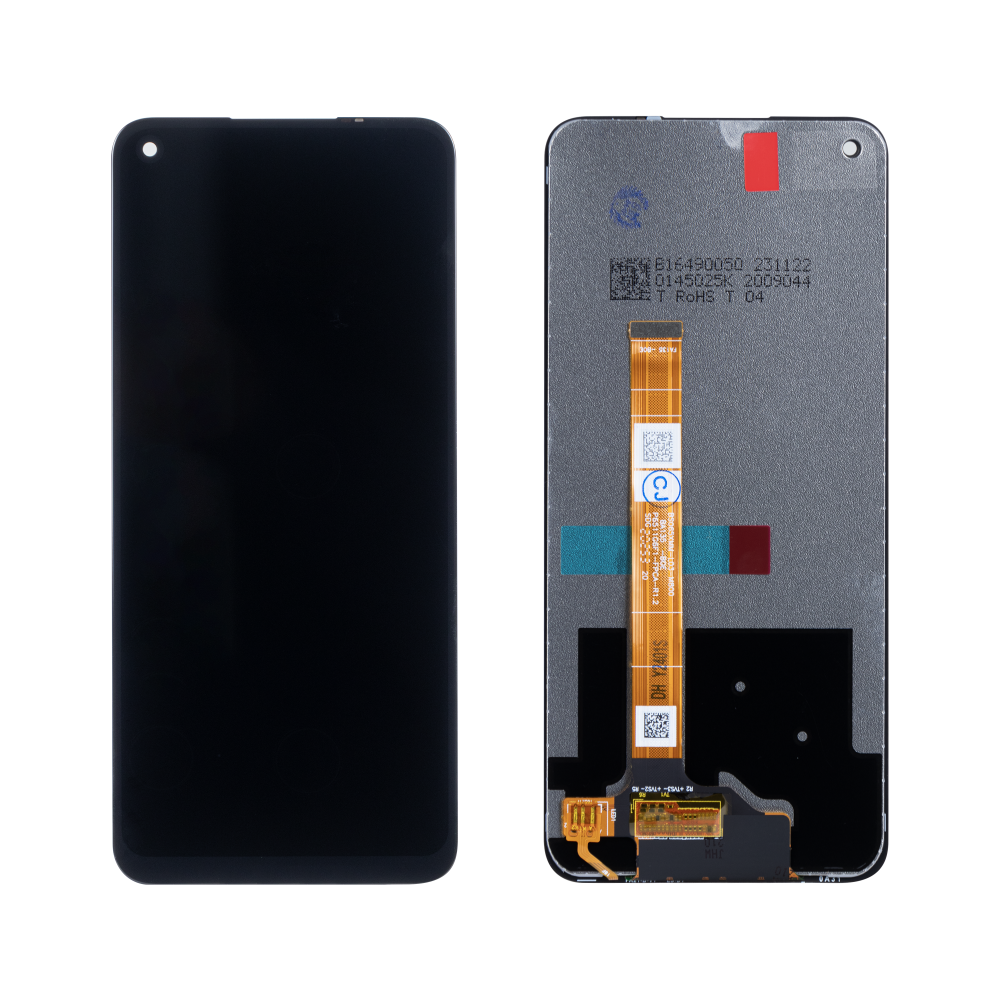 Oppo A52, A72 4G, A92 Display und Digitizer ohne Rahmen, Schwarz, OEM